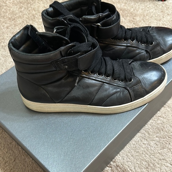 Prada Men's Black High-Top Sneakers - Picture 2 of 3